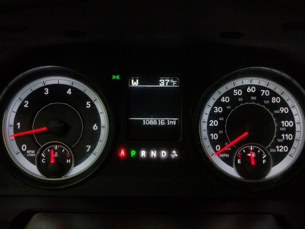 2014 Dodge Ram 1500 - Odometer Close Up