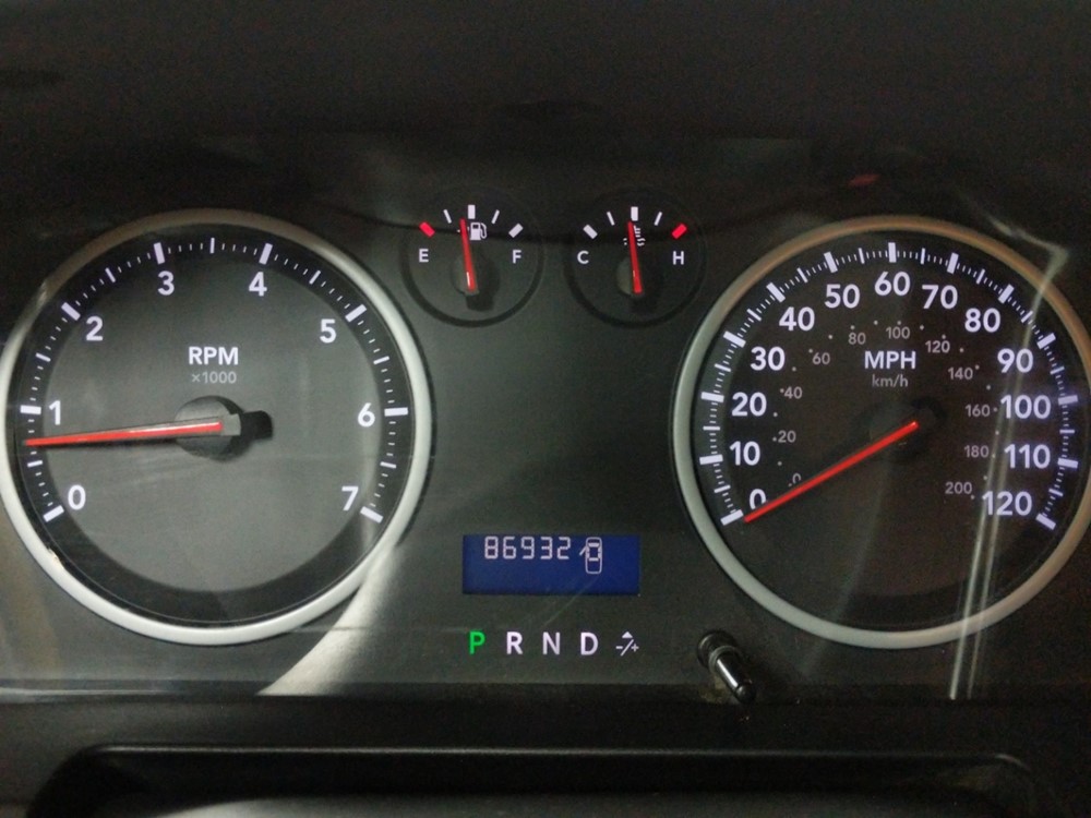 2012 Dodge Ram 1500 - Odometer Close Up