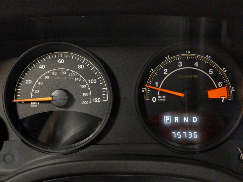 2014 Jeep Compass - Odometer Close Up
