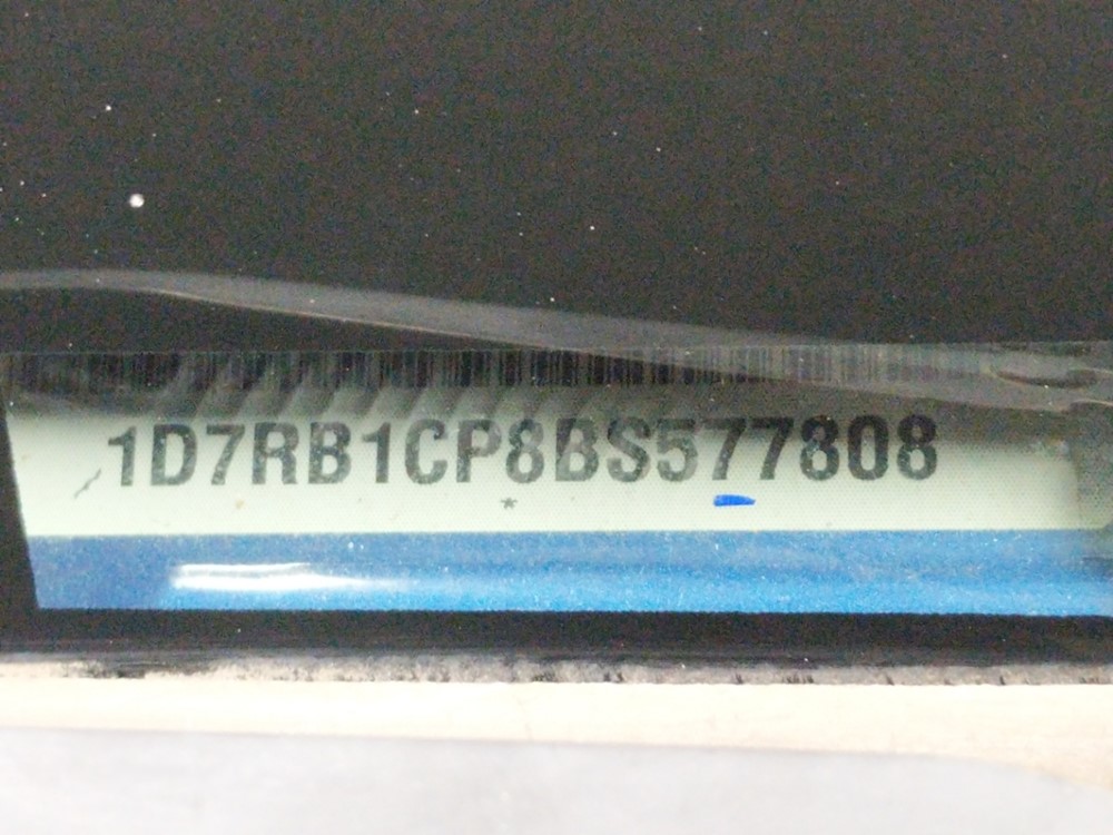 2011 Dodge Ram 1500 - VIN Plate