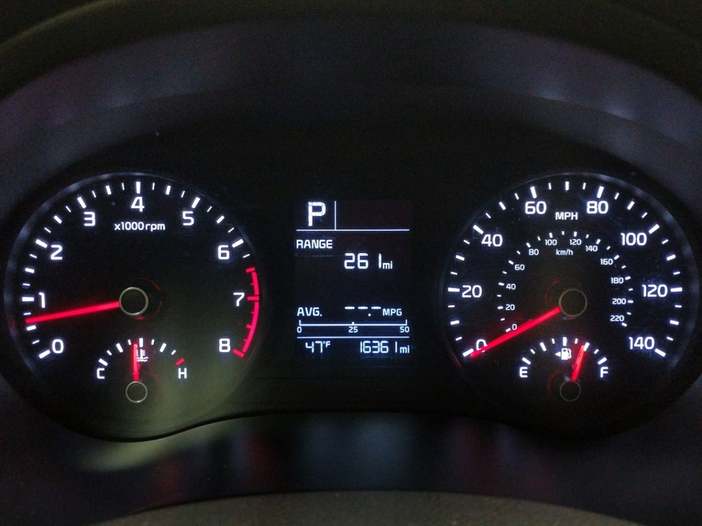 2018 Kia Rio - Odometer Close Up