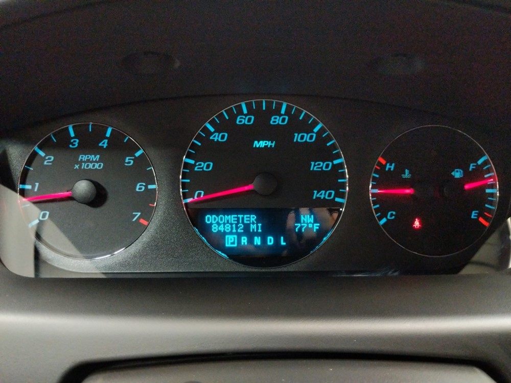 2014 Chevrolet Impala - Odometer Close Up