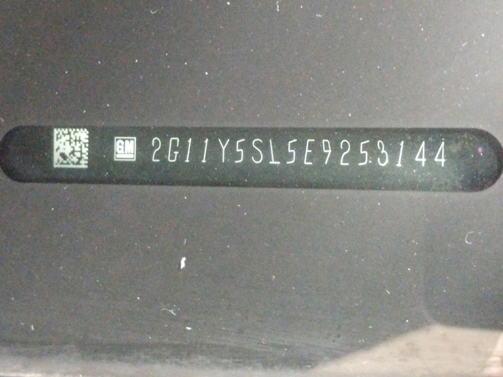2014 Chevrolet Impala - VIN Plate