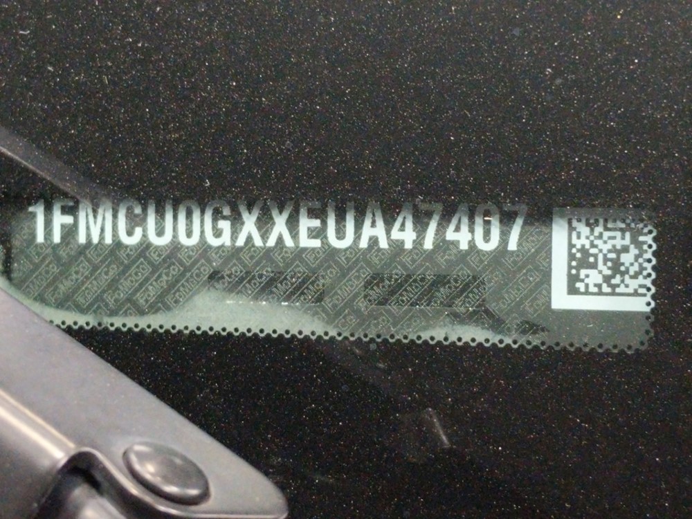 2014 Ford Escape - VIN Plate