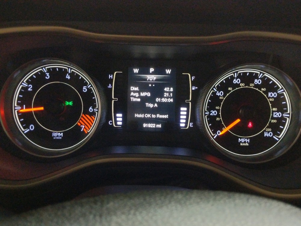 2014 Jeep Cherokee - Odometer Close Up
