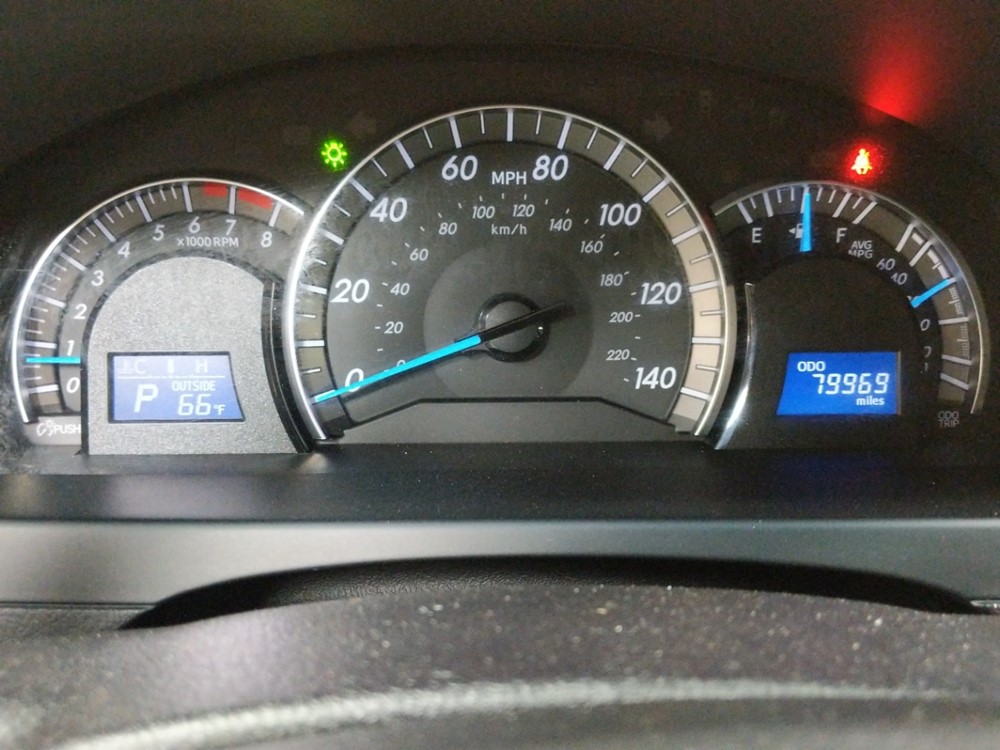 2014 Toyota Camry - Odometer Close Up