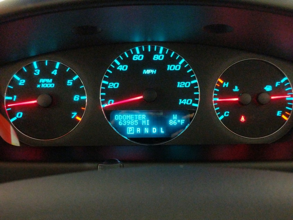 2013 Chevrolet Impala - Odometer Close Up