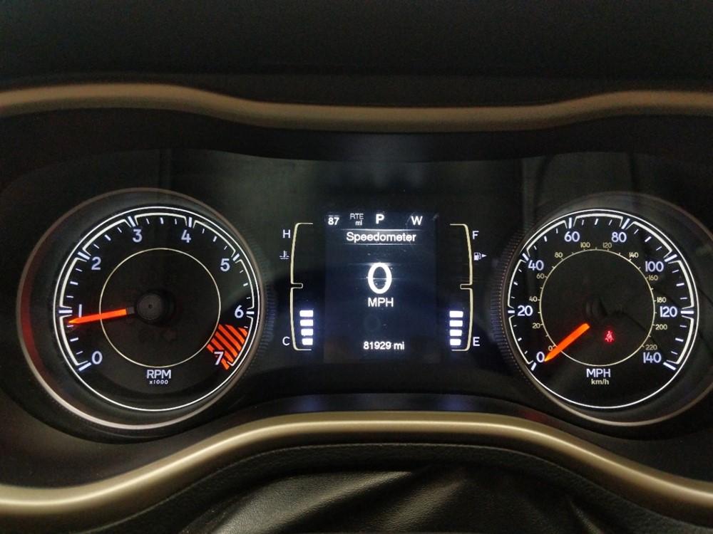 2015 Jeep Cherokee - Odometer Close Up
