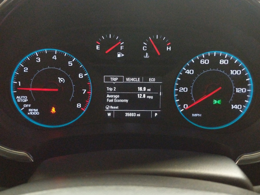 2016 Chevrolet Malibu - Odometer Close Up