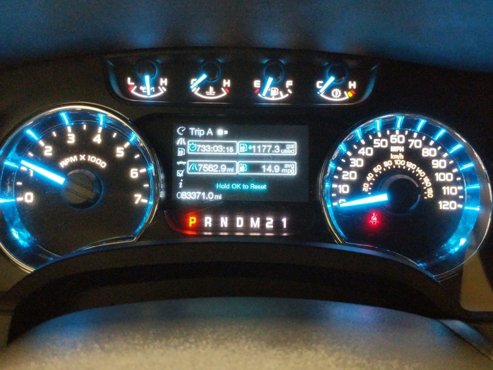 2011 Ford F-150 - Odometer Close Up
