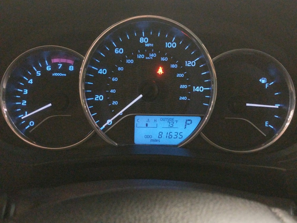 2015 Toyota Corolla - Odometer Close Up