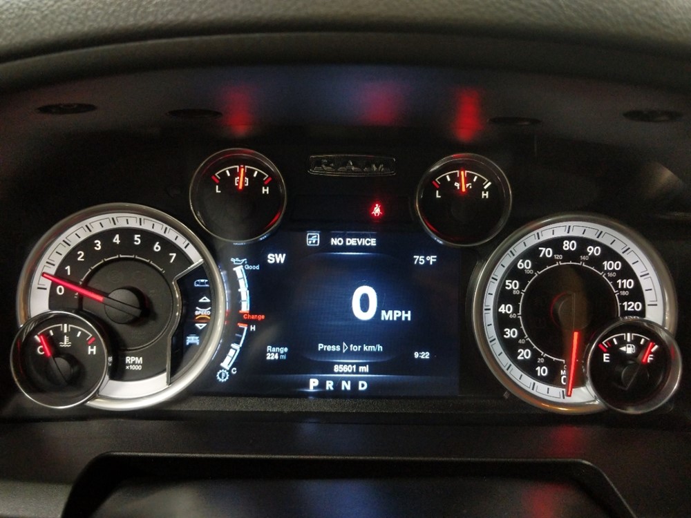 2016 Dodge Ram 1500 - Odometer Close Up