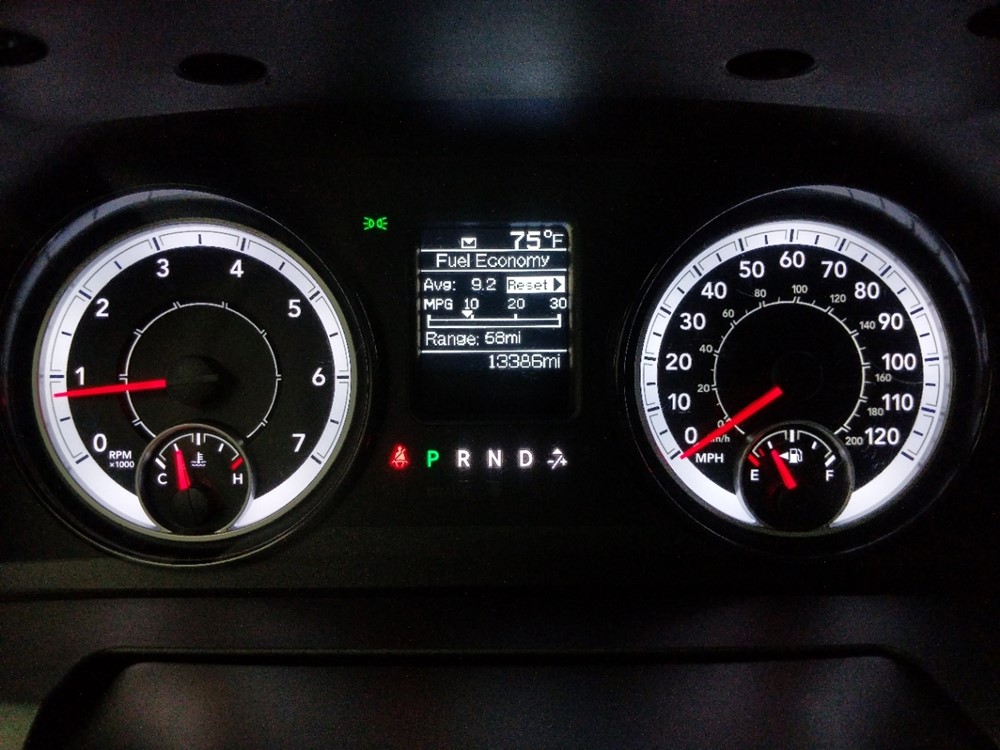 2018 Dodge Ram 1500 - Odometer Close Up