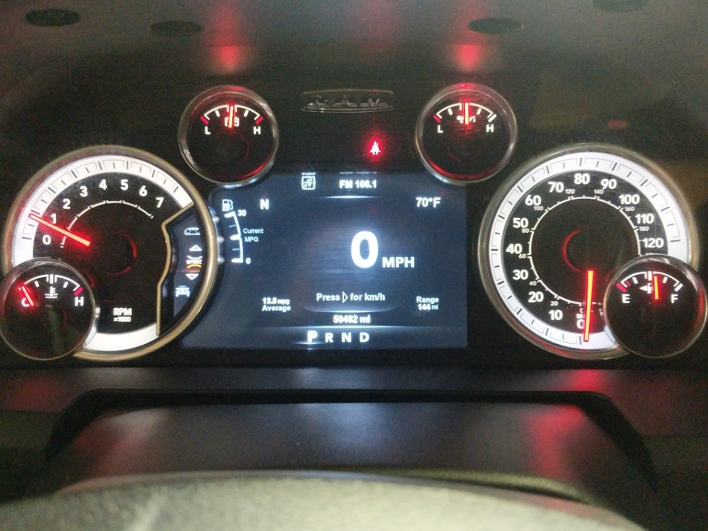 2015 Dodge Ram 1500 - Odometer Close Up