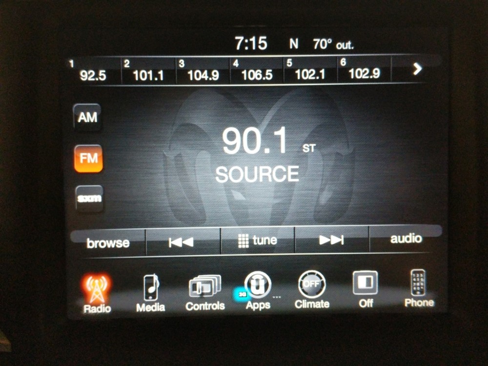 2015 Dodge Ram 1500 - Stereo Package