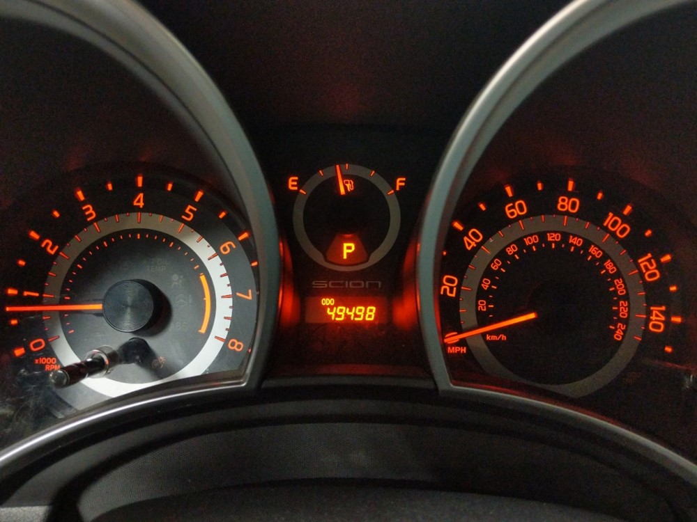 2015 Scion tC - Odometer Close Up