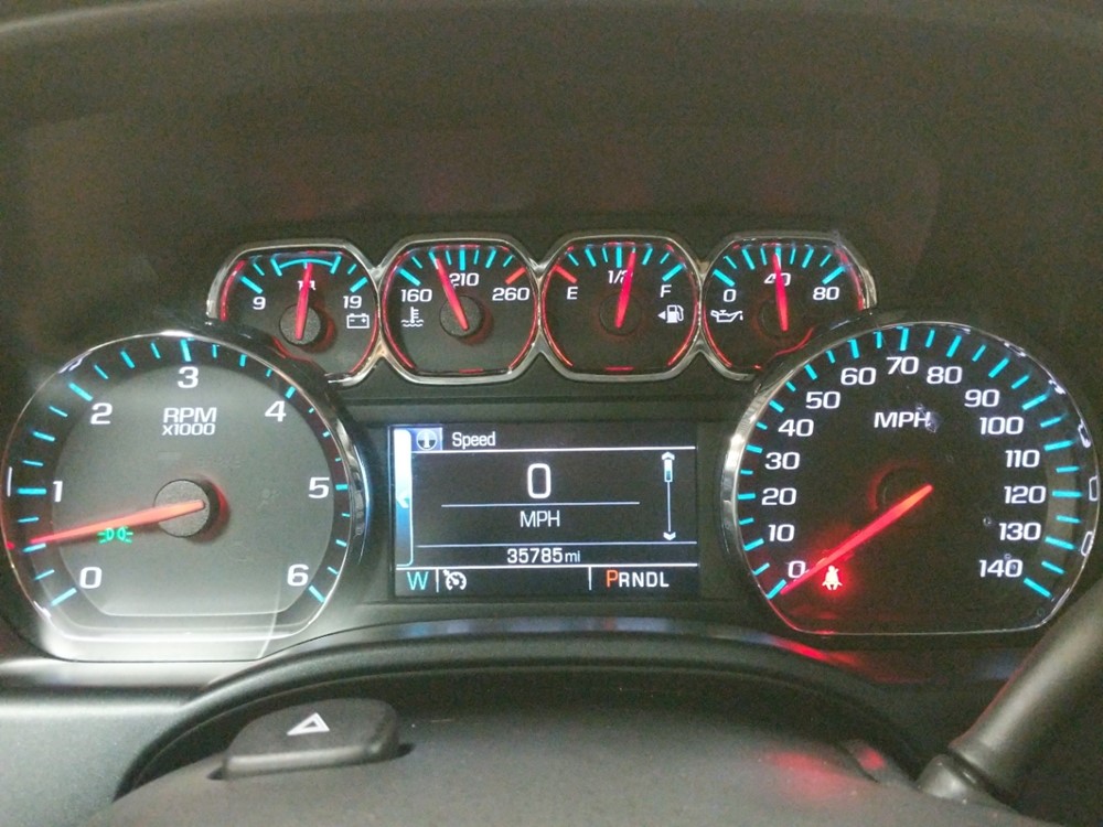 2018 Chevrolet Silverado 1500 - Odometer Close Up