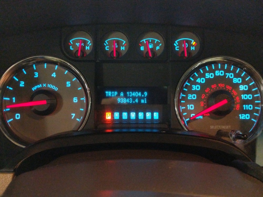 2010 Ford F-150 - Odometer Close Up