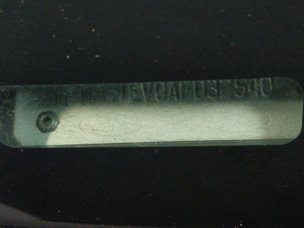2010 Ford F-150 - VIN Plate