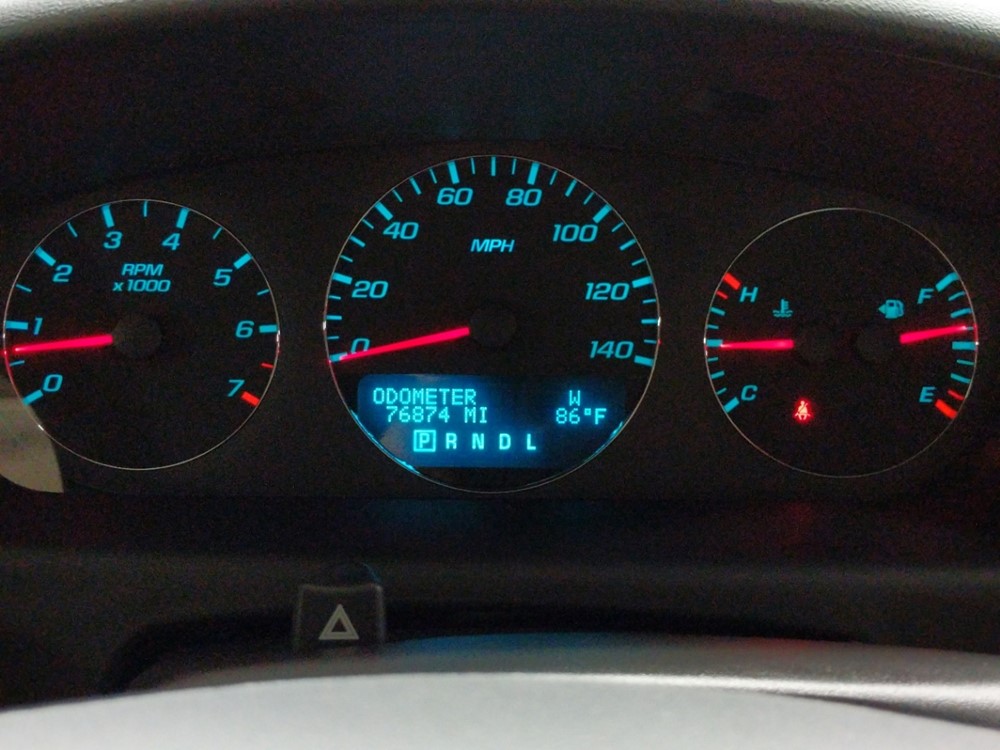 2014 Chevrolet Impala - Odometer Close Up