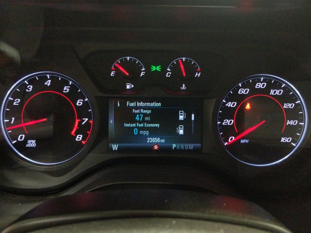 2018 Chevrolet Camaro - Odometer Close Up
