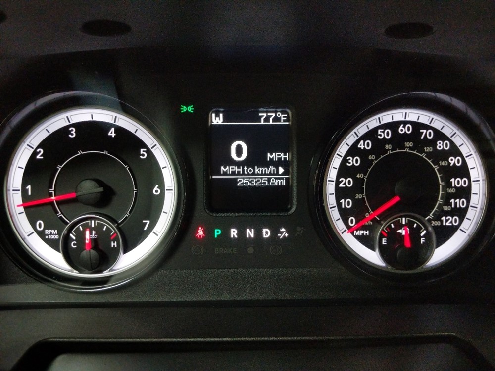 2018 Dodge Ram 1500 - Odometer Close Up