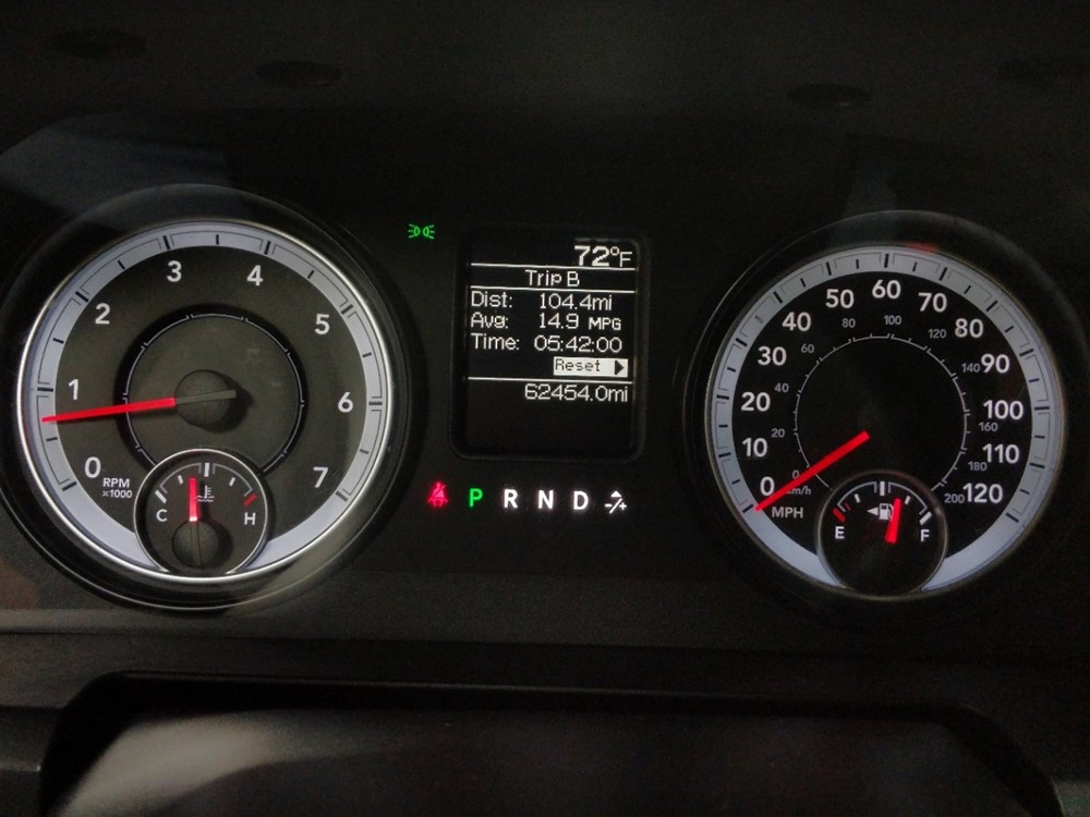 2013 Dodge Ram 1500 - Odometer Close Up