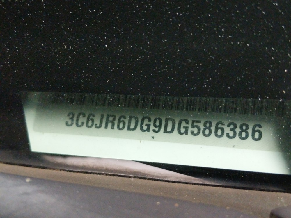 2013 Dodge Ram 1500 - VIN Plate