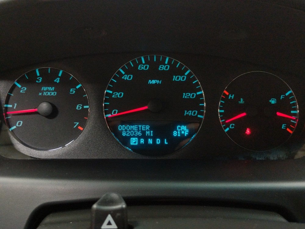 2016 Chevrolet Impala - Odometer Close Up