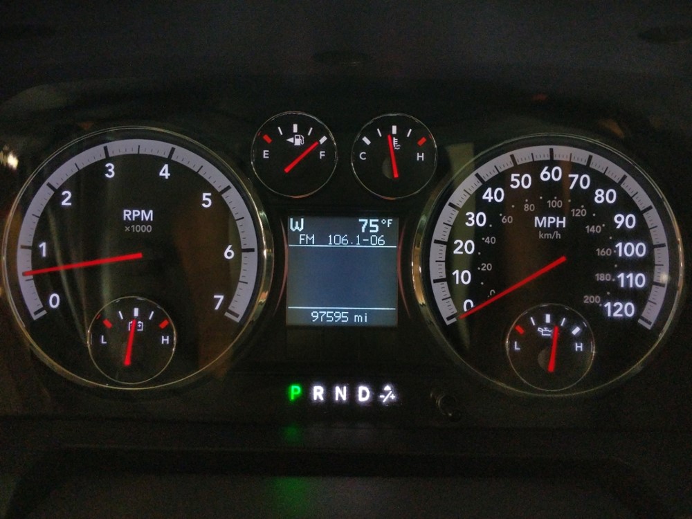 2009 Dodge Ram 1500 - Odometer Close Up