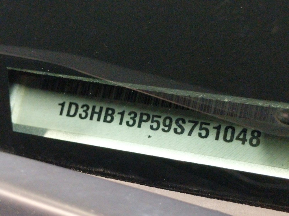2009 Dodge Ram 1500 - VIN Plate