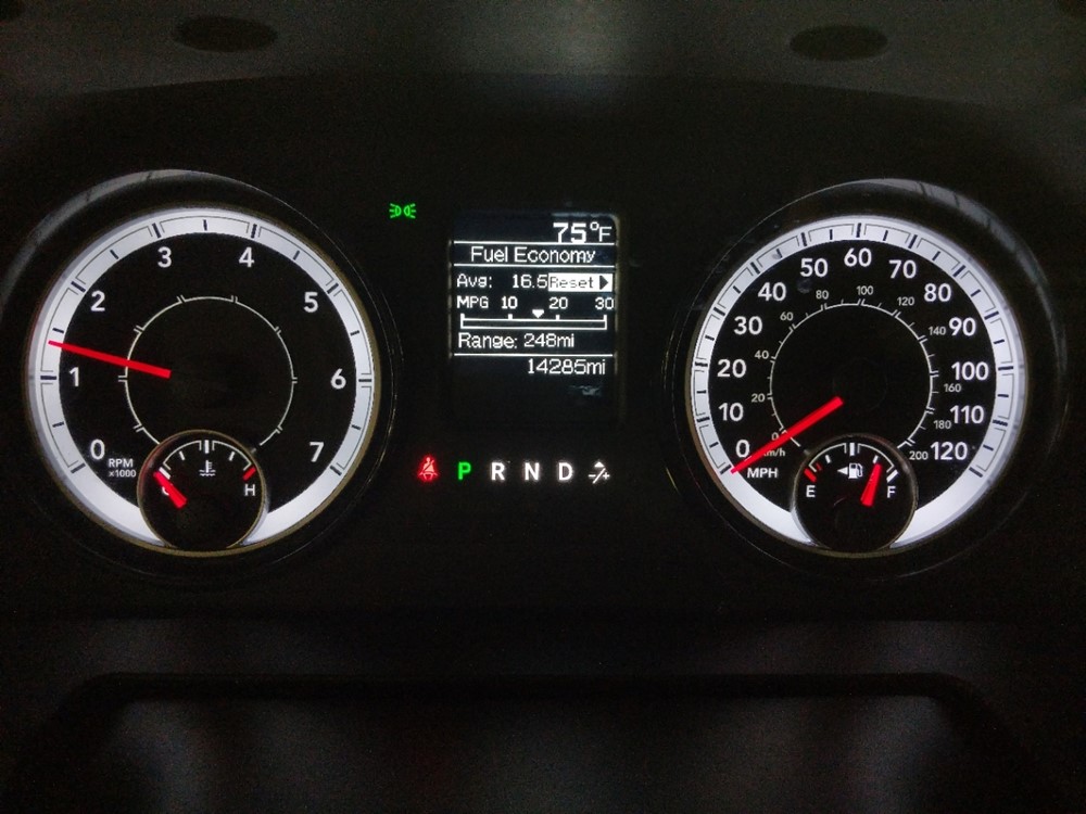 2018 Dodge Ram 1500 - Odometer Close Up