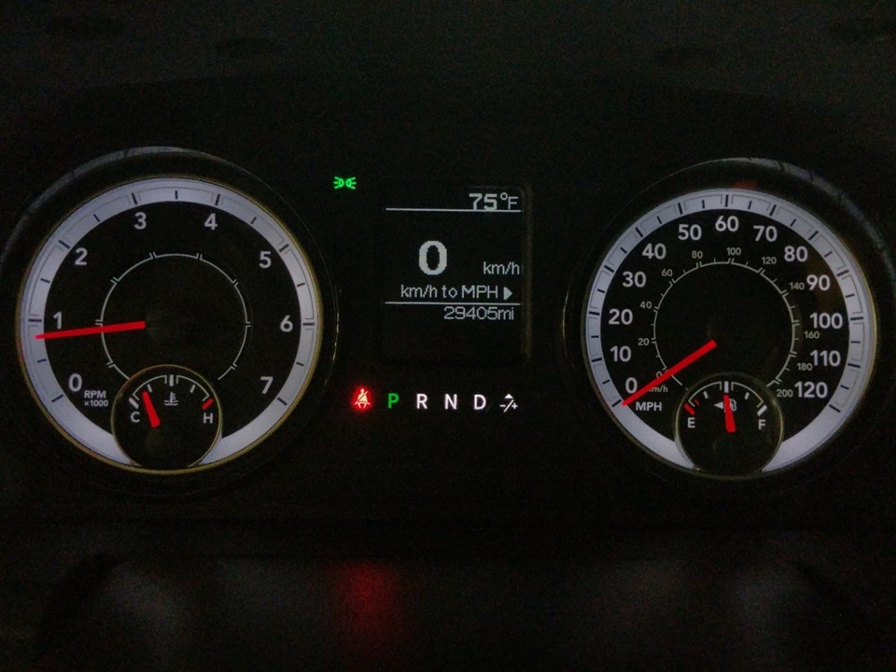 2018 Dodge Ram 1500 - Odometer Close Up