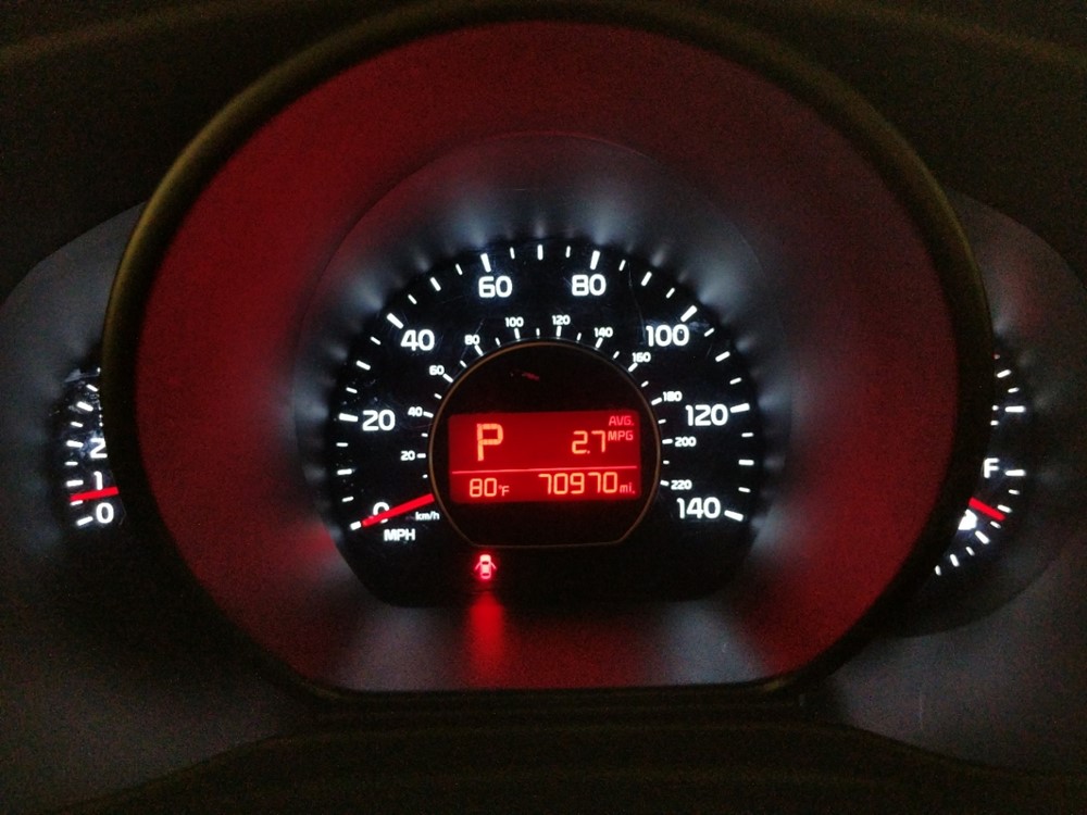 2017 Kia Soul - Odometer Close Up