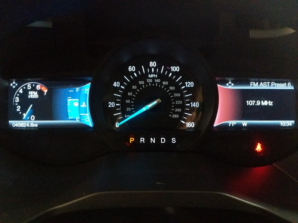 2017 Ford Edge - Odometer Close Up
