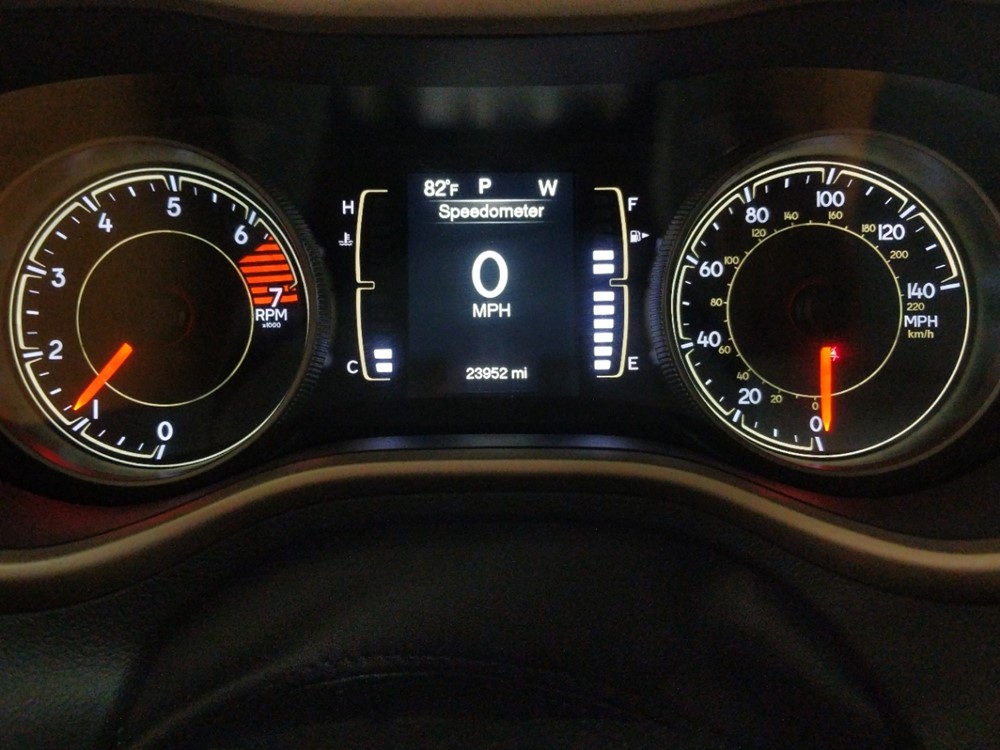 2018 Jeep Cherokee - Odometer Close Up