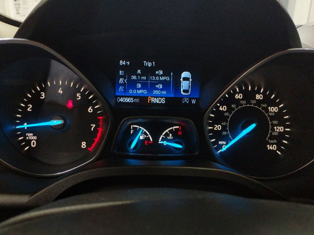 2017 Ford Escape - Odometer Close Up
