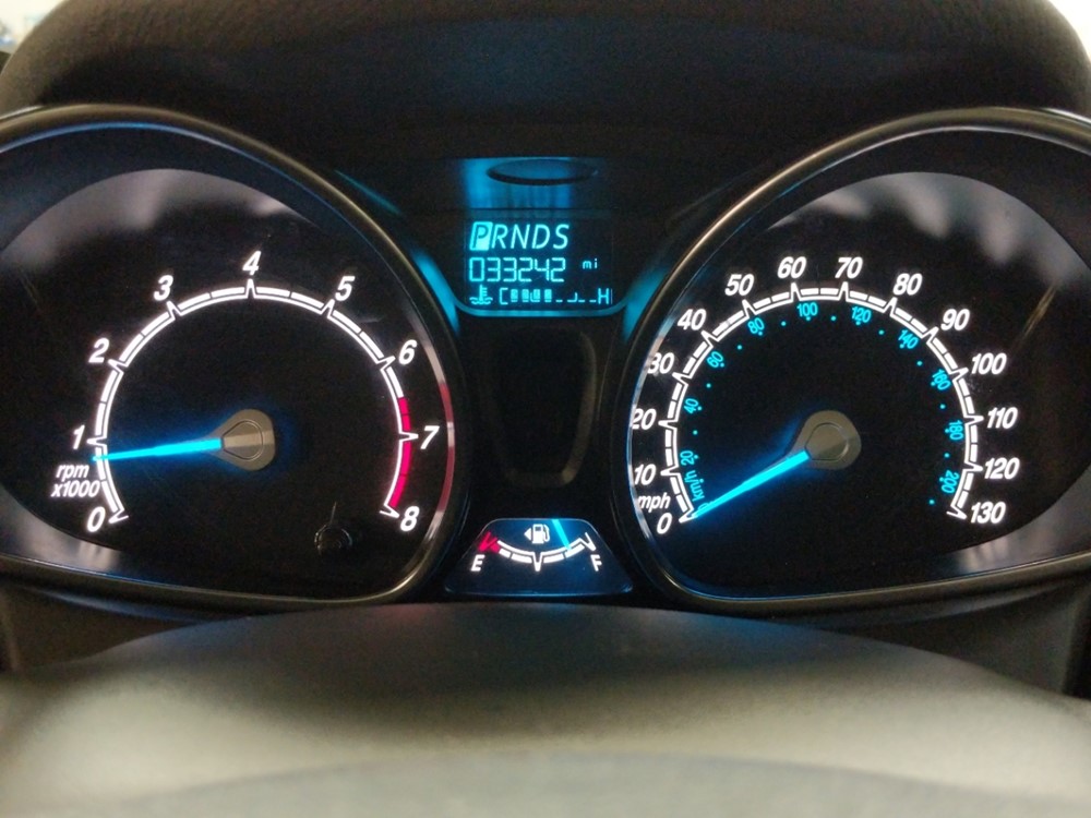 2018 Ford Fiesta - Odometer Close Up