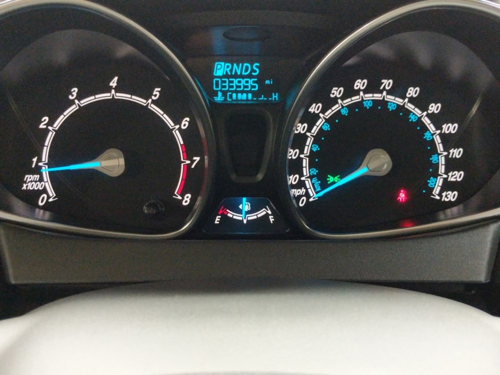 2018 Ford Fiesta - Odometer Close Up