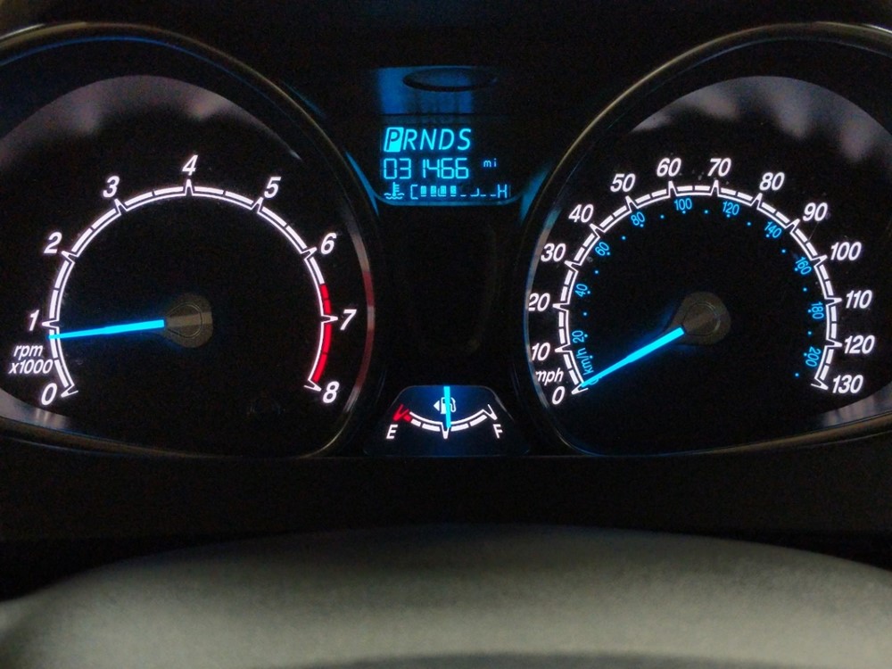 2018 Ford Fiesta - Odometer Close Up