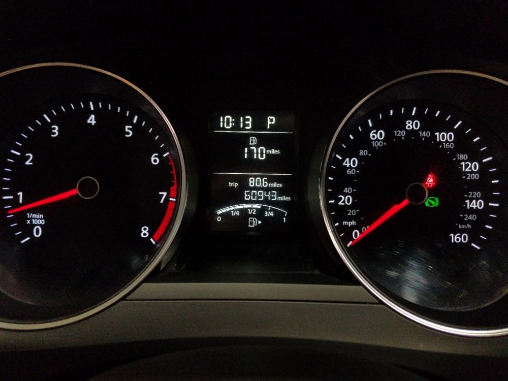 2015 Volkswagen Jetta - Odometer Close Up