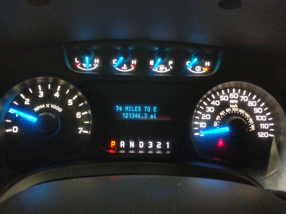 2013 Ford F-150 - Odometer Close Up