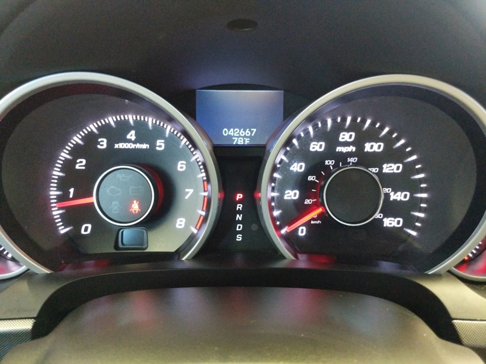 2012 Acura TL - Odometer Close Up