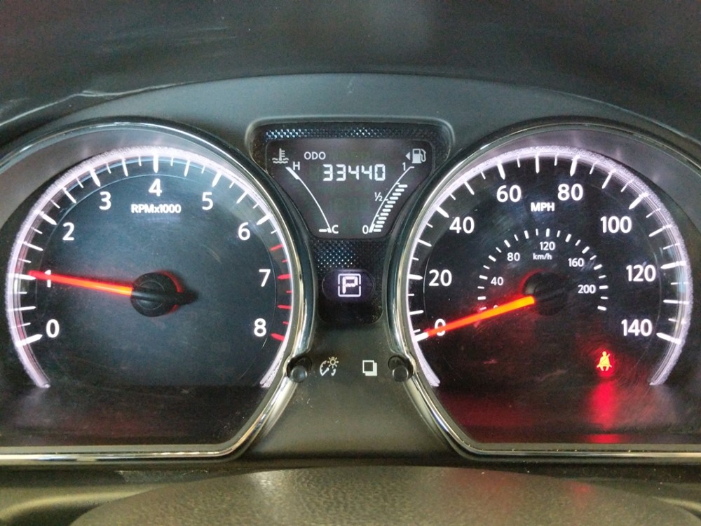 2016 Nissan Versa - Odometer Close Up