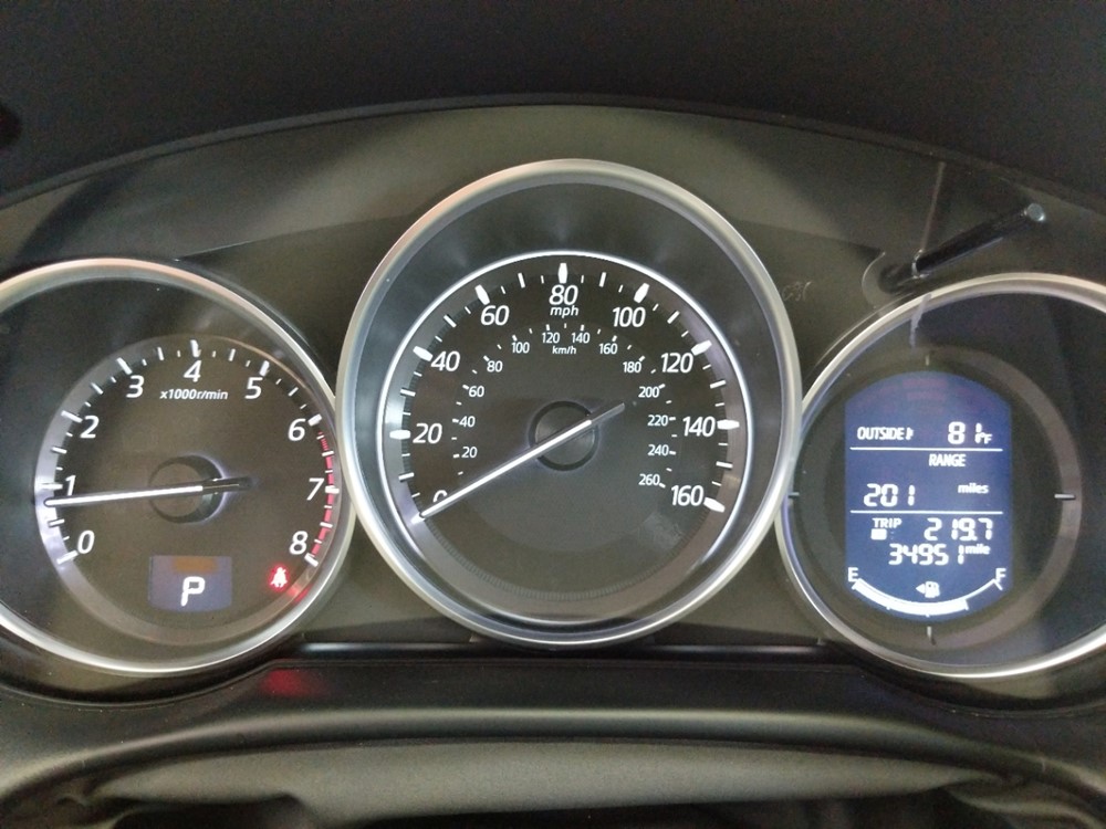 2016 Mazda CX-5 - Odometer Close Up
