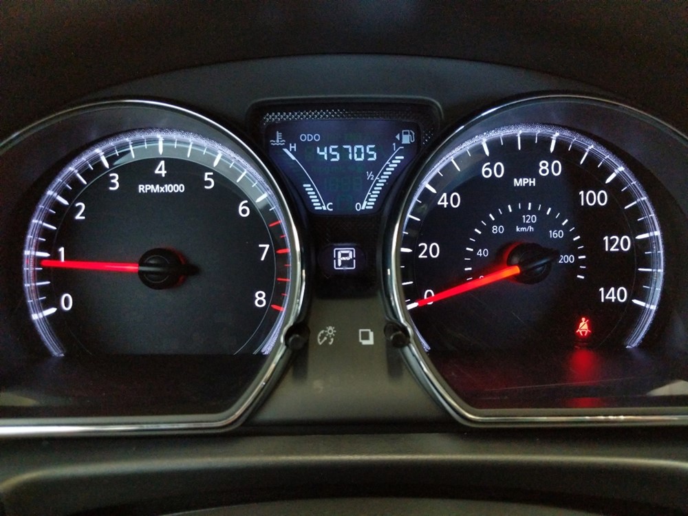 2017 Nissan Versa - Odometer Close Up