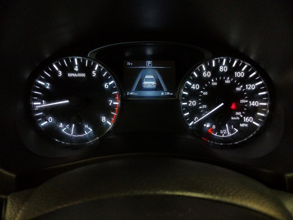 2016 Nissan Altima - Odometer Close Up