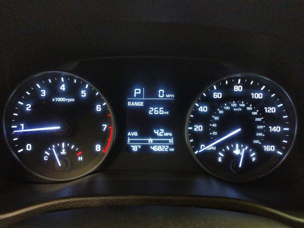 2017 Hyundai Elantra - Odometer Close Up