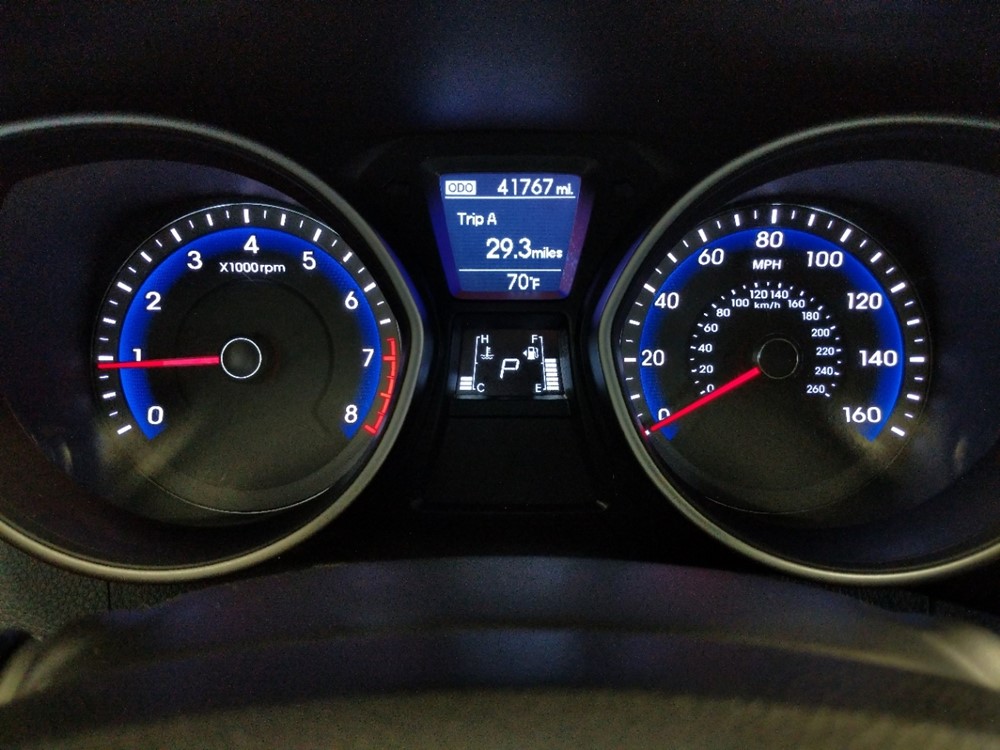 2017 Hyundai Elantra - Odometer Close Up