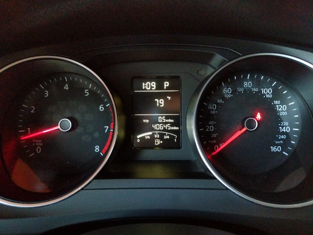 2015 Volkswagen Jetta - Odometer Close Up